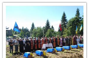 Урочисте перепоховання вояків Карпатської Січі на Верецькому перевалі