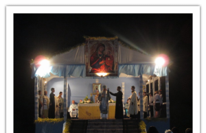 Надвечір’я празника Успіння Пресвятої Богородиці у Мукачівському монастирі