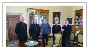 Робоча зустріч Апостольського візитатора владики Діонісія і Генеральної Управи ЧСВВ з єпископом Падови