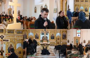 Утреня з поклонами в Малоберезнянському монастирі Отців Василіян