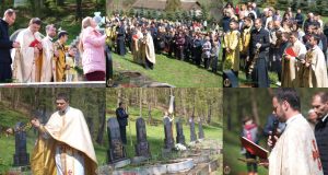 Вшанування померлих Василіян на монашому цвинтарі в Малому Березному