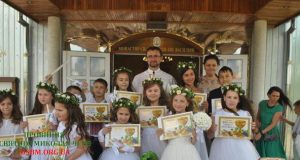 Урочисте Святе Причастя у Василіянському монастирі в Мукачеві