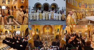 Велика вечірня з литією в соборі Святої Софії в Римі в рамках національної прощі з нагоди відзначення 150-річчя від канонізації святого Йосафата