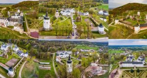 Крехівський монастир Отців Василіян з висоти пташиного польоту