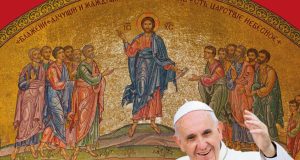 Папа Франциск відвідає український собор Святої Софії в Римі