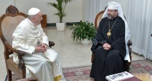 Святіший Отець під час зустрічі із Блаженнішим Святославом подякував УГКЦ за свідчення єдності Христової Церкви