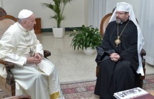 Святіший Отець під час зустрічі із Блаженнішим Святославом подякував УГКЦ за свідчення єдності Христової Церкви