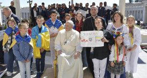 Діти з України на аудієнції в Папи Франциска